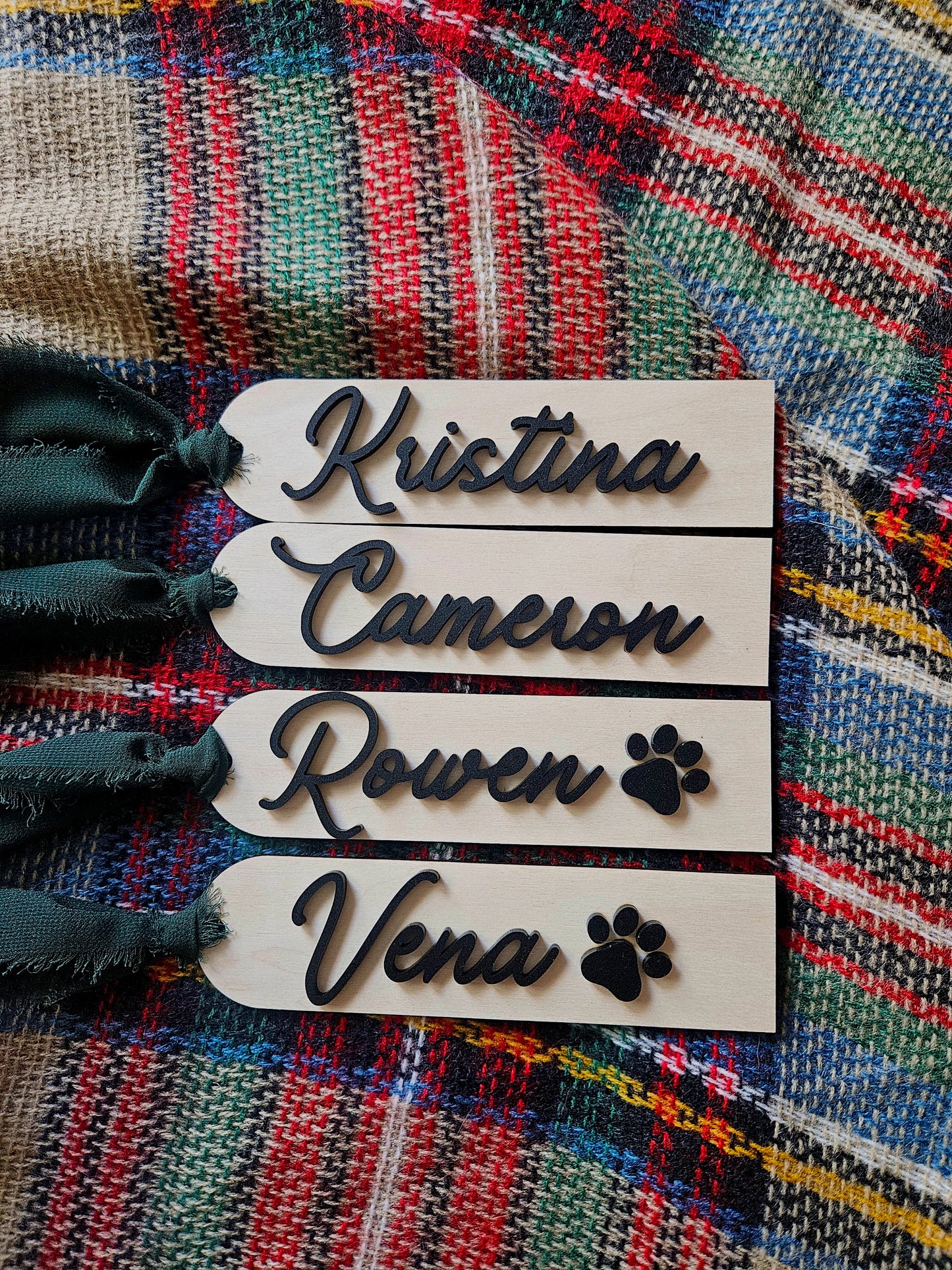 Christmas Paw Stocking Tags