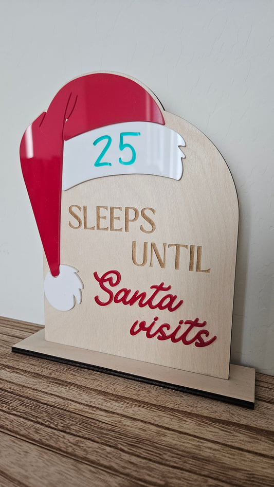 Sleeps Until Santa Visits